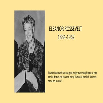 Eleanor Rossevelt