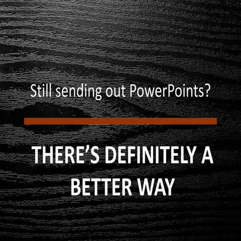 Still using sending PowerPoints for Training?