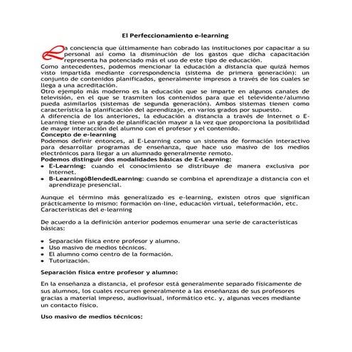E Learning Presentacion | PPTX