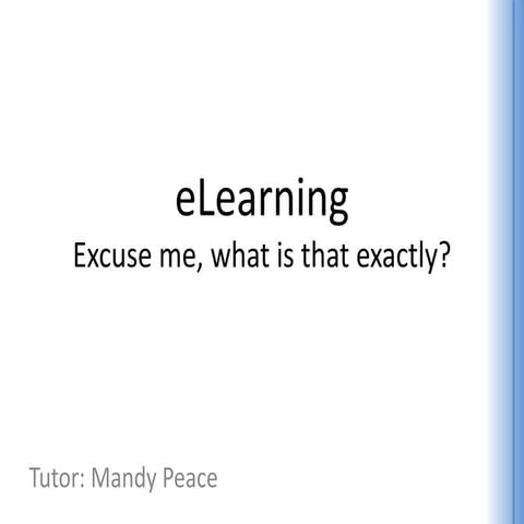E learning
