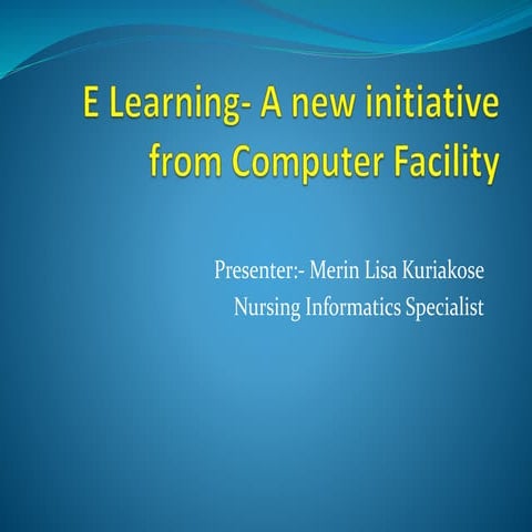 E learning