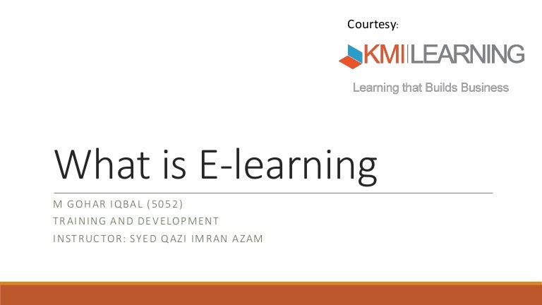 Elearning