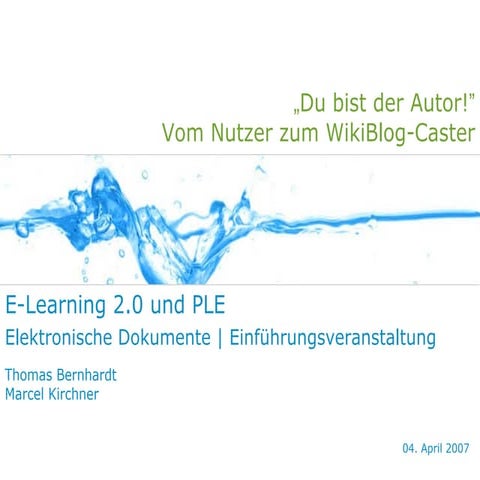E-Learning 2.0 und PLE
