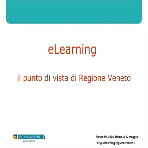 Elearning in Regione Veneto