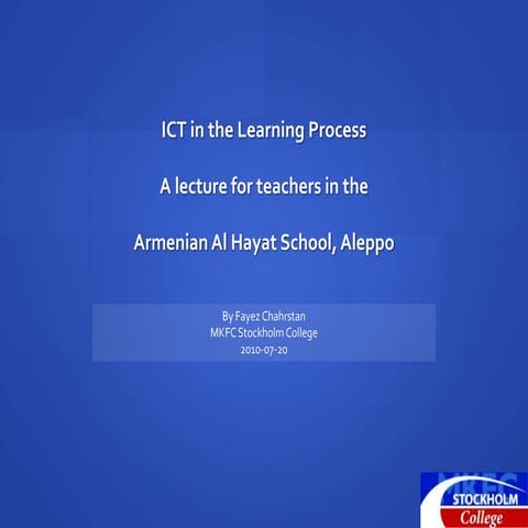 E learning al-hayat-school-2010
