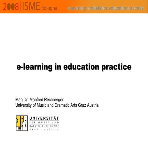 Keynote e-learning in music education