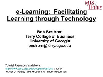 e-Learning: Facilitating Learning through Technology