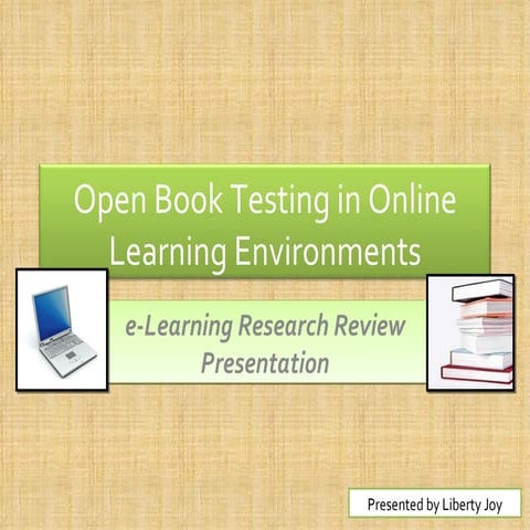 E-learning Research Article Presentation