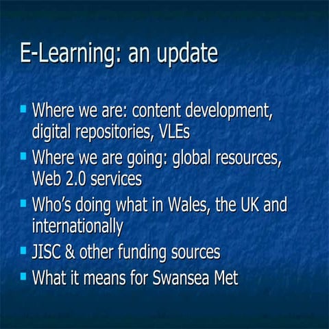 E Learning Update