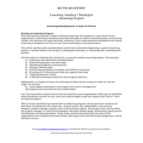 Elearning 101 an overview