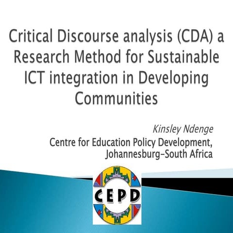 Critical Discourse Analysis. A research Method for ensuring sustainable ICT i...