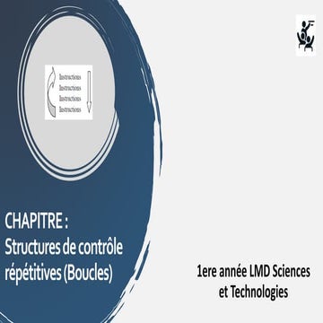 Cours algorithme: structures répétitives