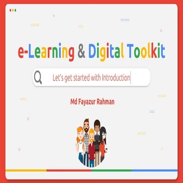E learning and digital toolkit