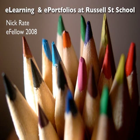 Elearning Eportfolios Pdf