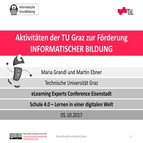 Ein offenes Schulbuch für den Informatikunterricht und weitere Aktivitäten de...