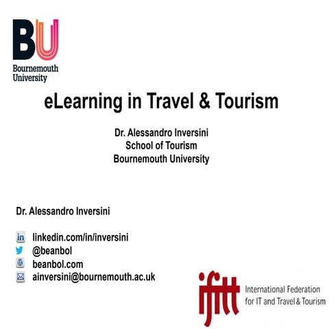 eLearning in Travel & Tourism