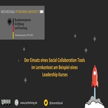 Ein Social Collaboration Tool (Coyo) als Lernplattform am Beispiel eines Lead...