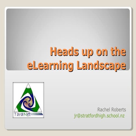 E Learning Landscape