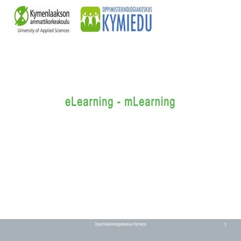 eLearning - mLearning