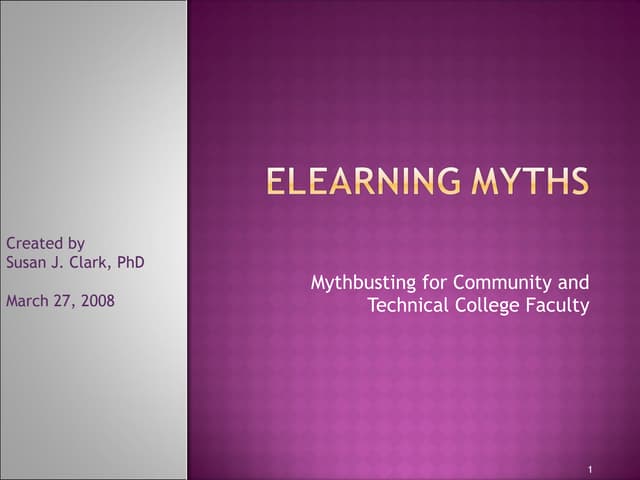 E Learning Myths