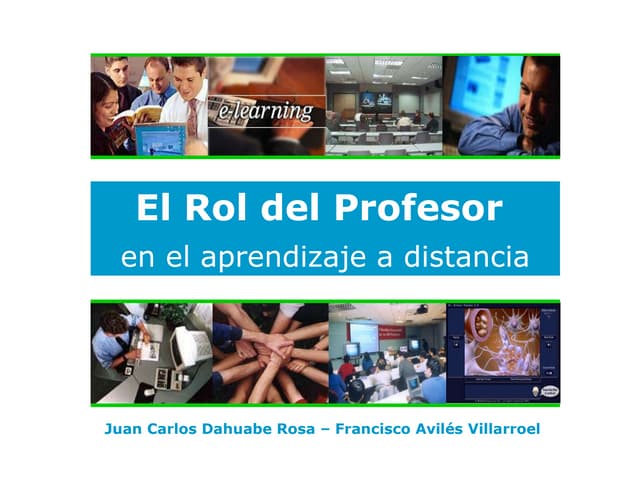 Elearning y el Rol del profesor