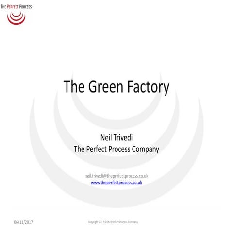 ELEC2017  2.4 n. trivedi - the green factory creating lean and sustainable ma...