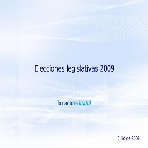Elecciones 2009 Contenidos PPT