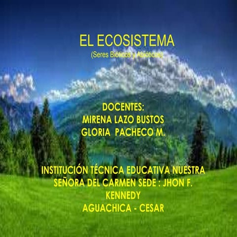 El ecosistema | PPTX