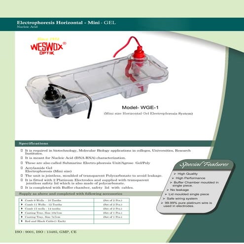 ELECROPHORESIS HORIZONTAL MINI GEL WGE-1.pdf