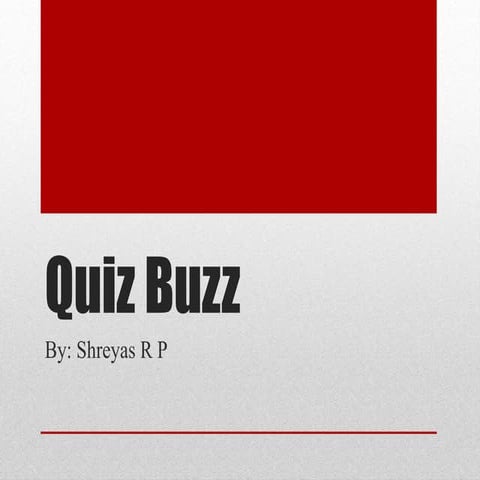 Quiz Buzz