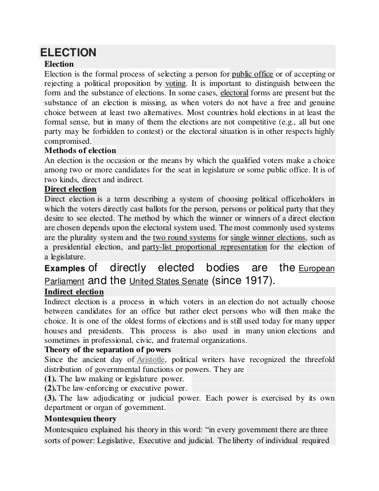 Write About Election – Political Candidate Statements: A Guide for ...