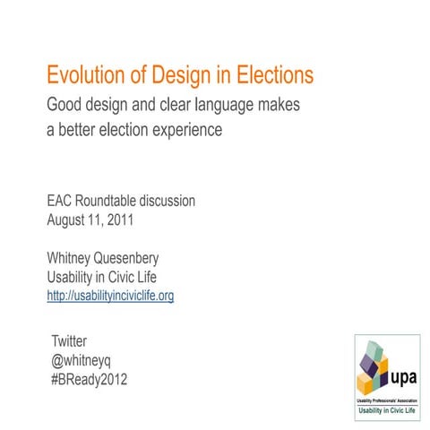 Design in Elections