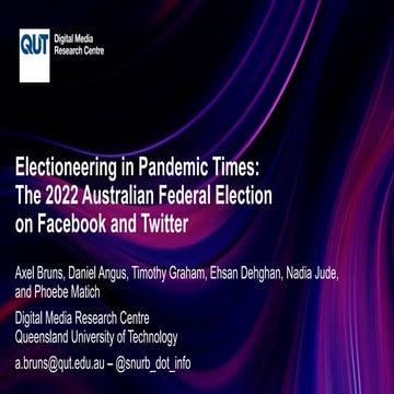 Electioneering in Pandemic Times: The 2022 Australian Federal Election on Fac...