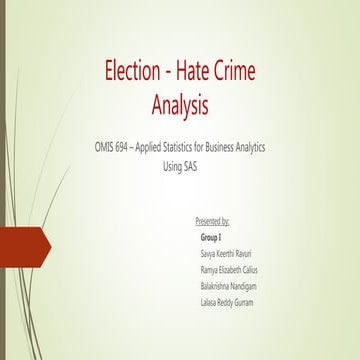 Election hate crime analysis