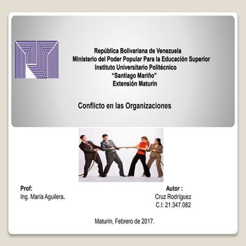 Conflicto En Las Organizaciones