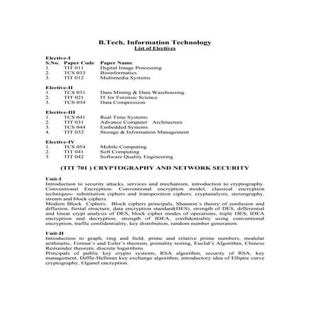 Elective subject | PDF