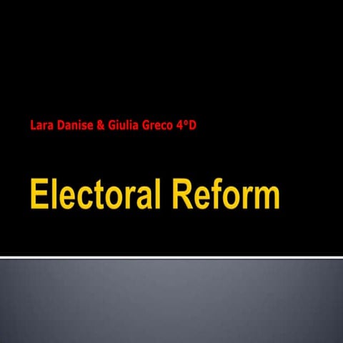 Electoral reform