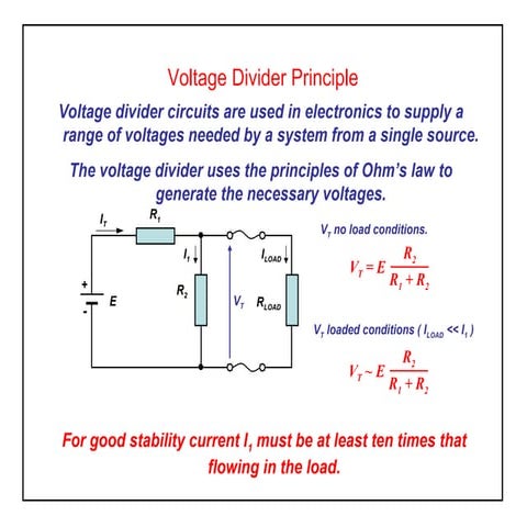 Elect principles 2   voltage divider