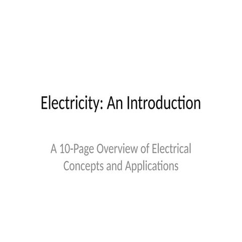 Electricity is a form of energy resulting from the movement of electrons — ti...