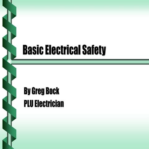 electrical-safety basics and introduction.ppt