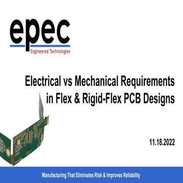 Electrical vs. Mechanical Requirements in Flex Rigid and Flex PCB Designs