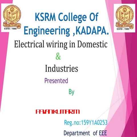 Electrical wiring domestic and industries