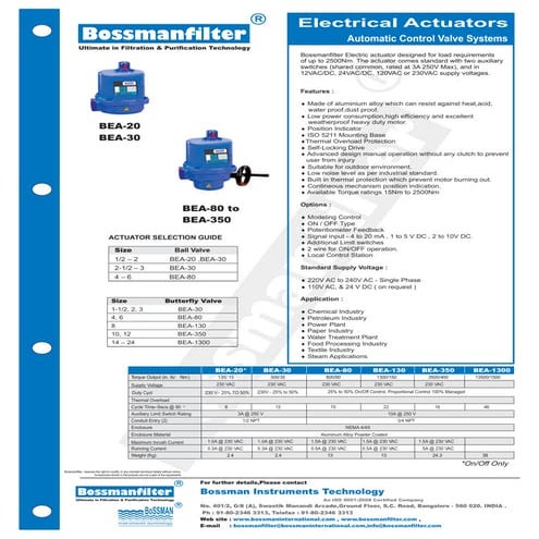 Electrical actuators
