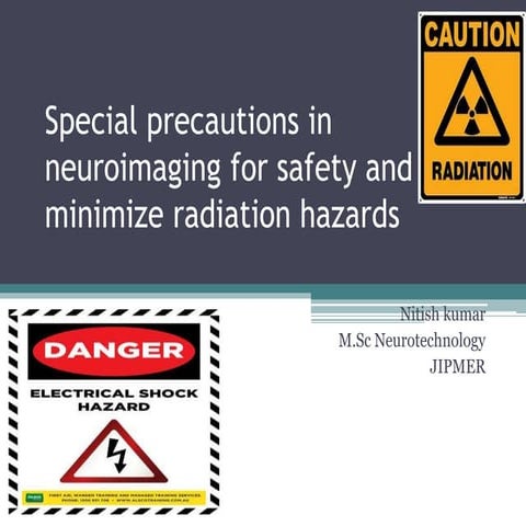Radiation safety principles and procedures in neuroradiology | PPTX
