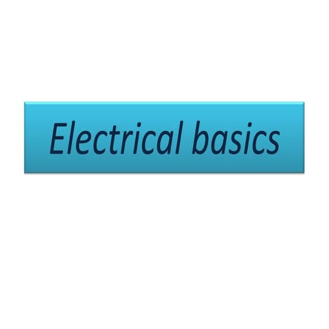 Electrical basics