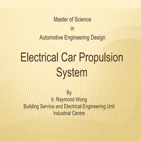 Introduction of Electrical Car Driving System
