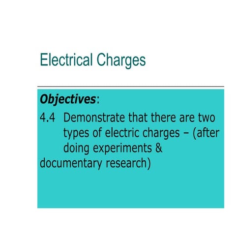 AST 406 Electrical Charges