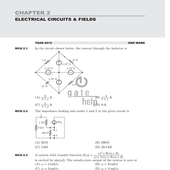 Electrical circuits &amp; fields