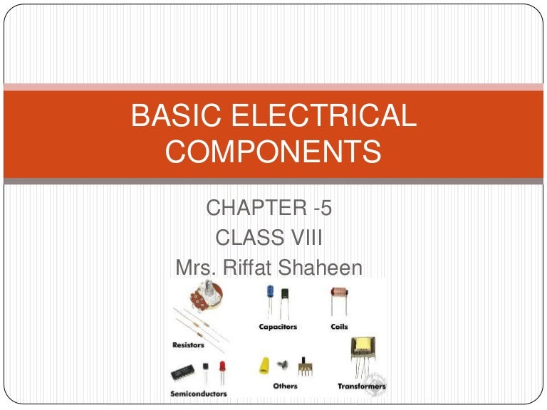 Electrical components 8
