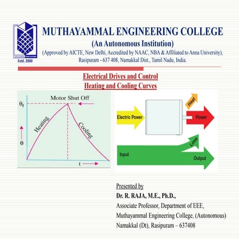 Electrical Drives and Control Heating and Cooling Curves